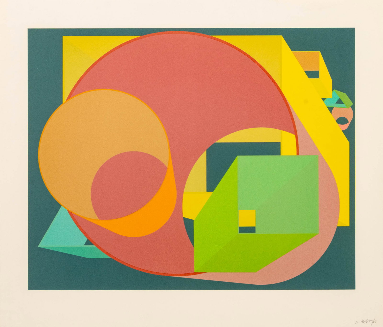 Al Held "Scholes I" Screenprint, 1991 (1 of 9)