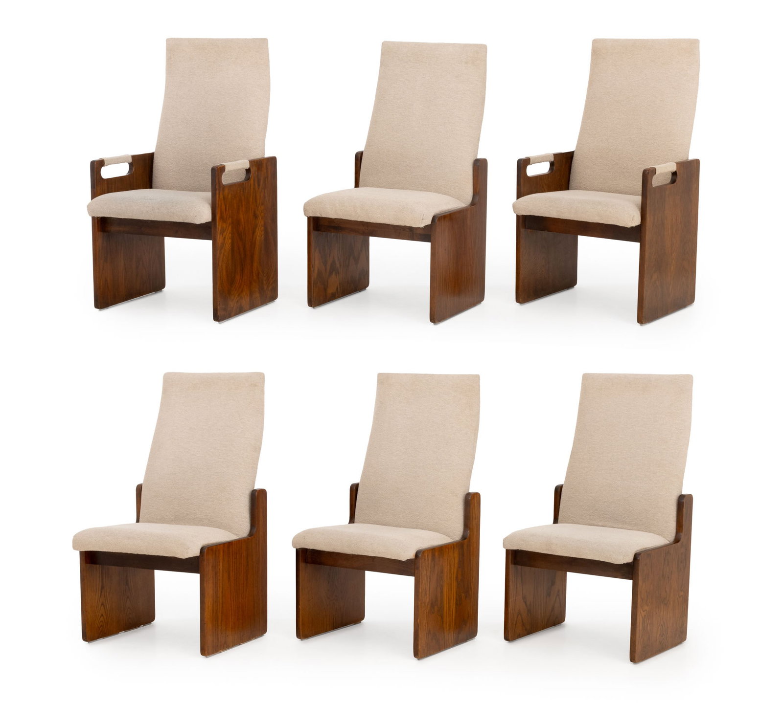 Lane "Pueblo" Upholstered Walnut Dining Chairs (1 of 17)