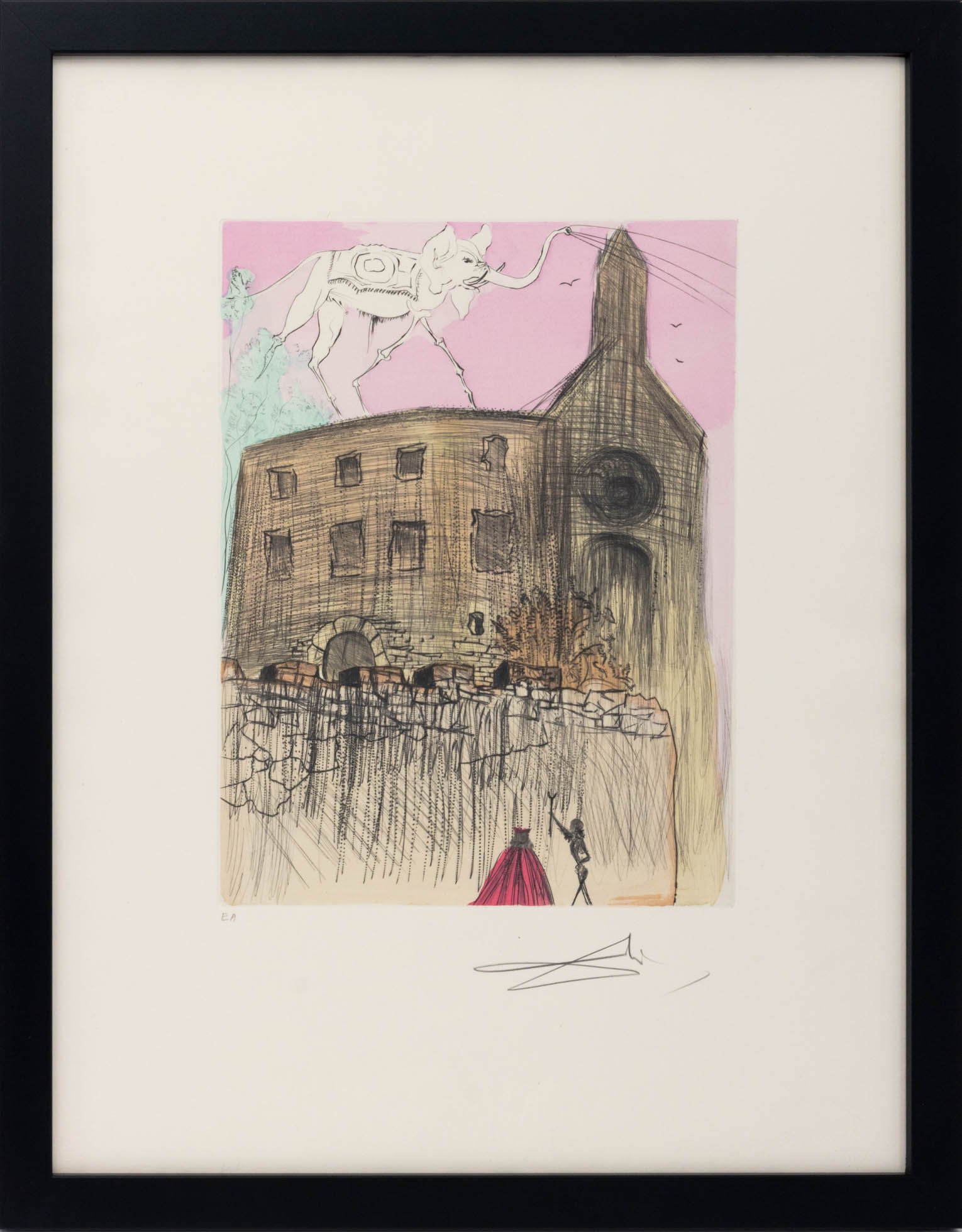 Salvador Dali "Le Chateau de Gala" Etching, 1974 (1 of 11)