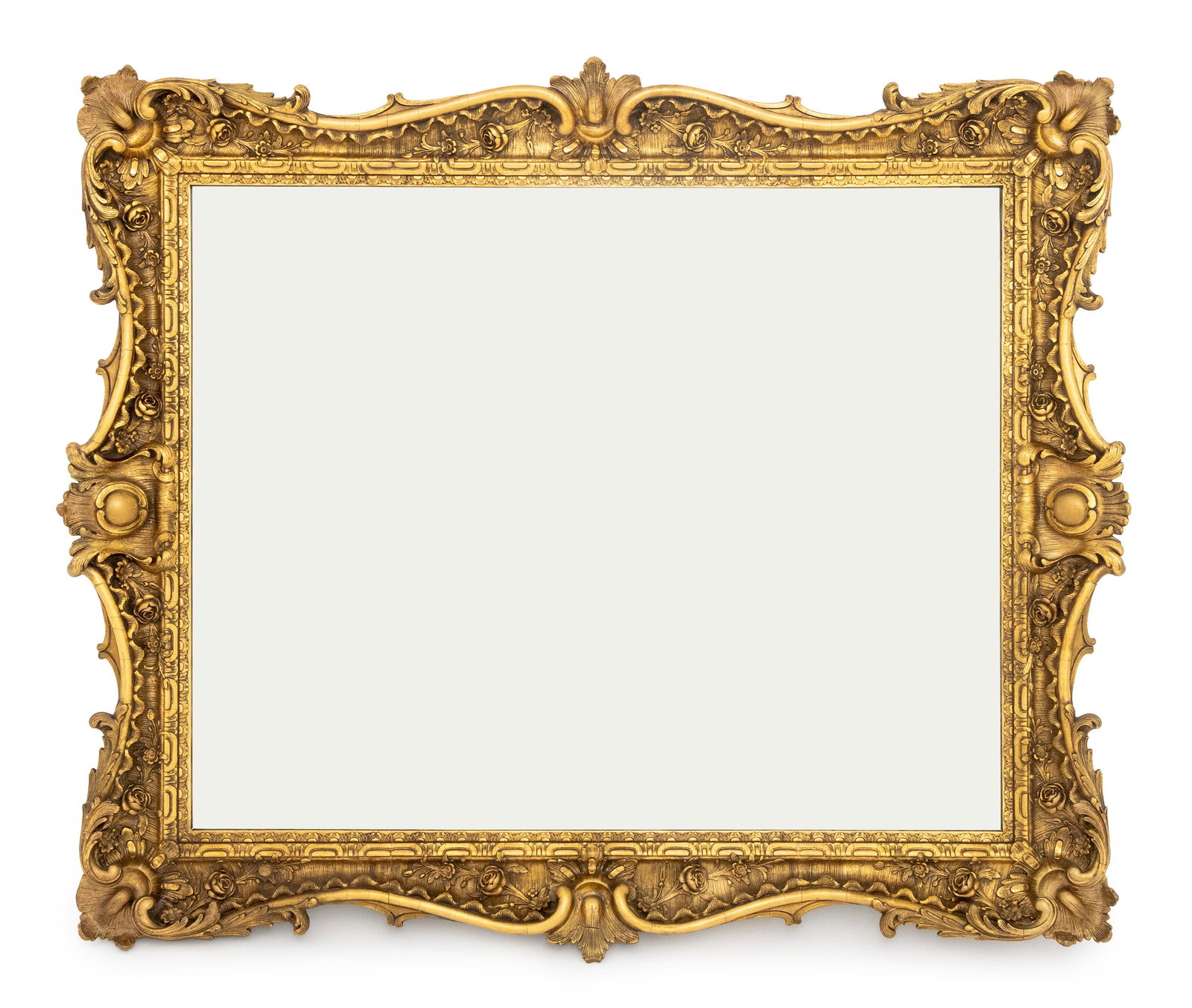 Baroque Style Giltwood Framed Mirror (1 of 7)