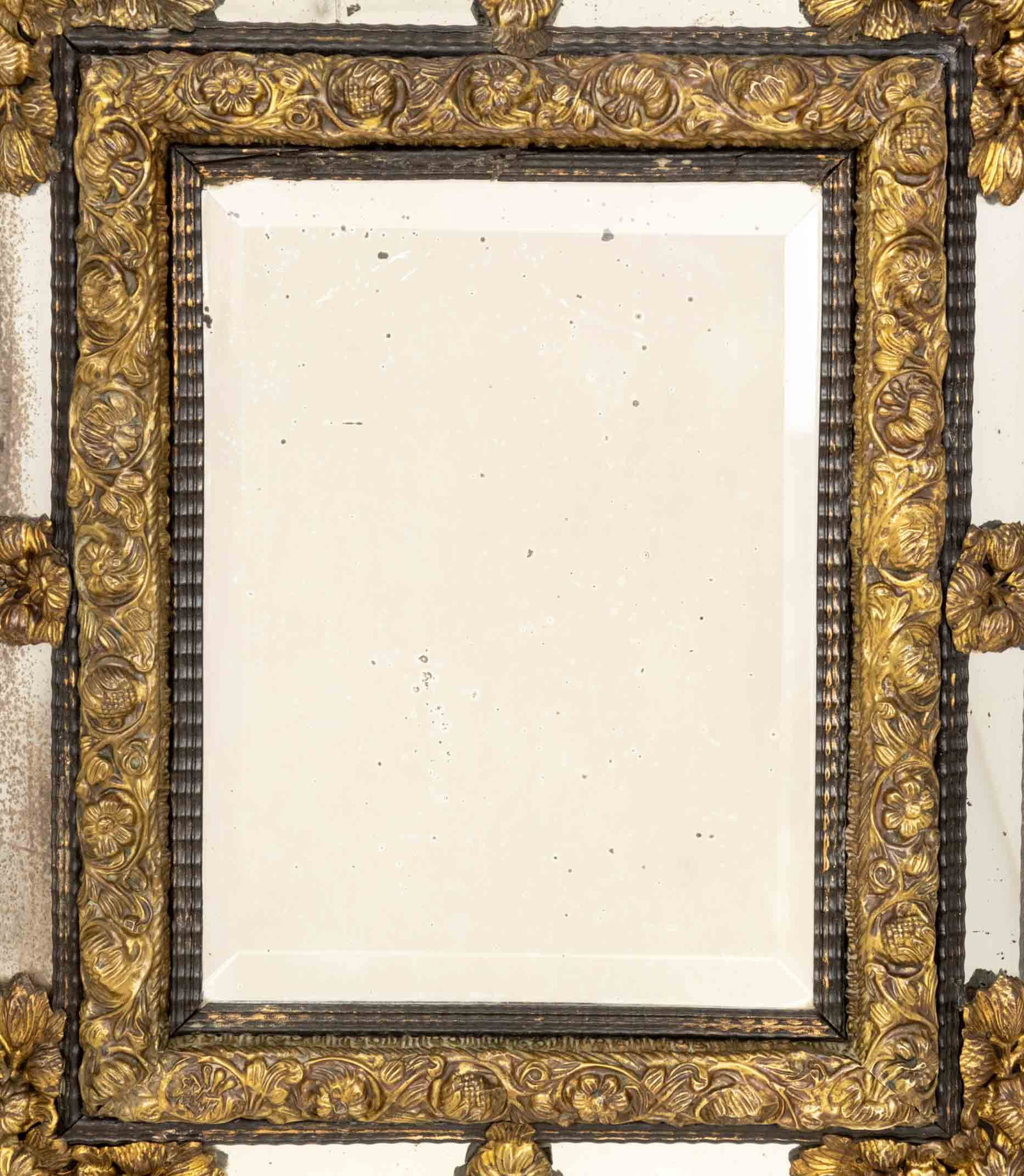 Napoleon III Style Brass Mounted Ebonized Mirror - 4