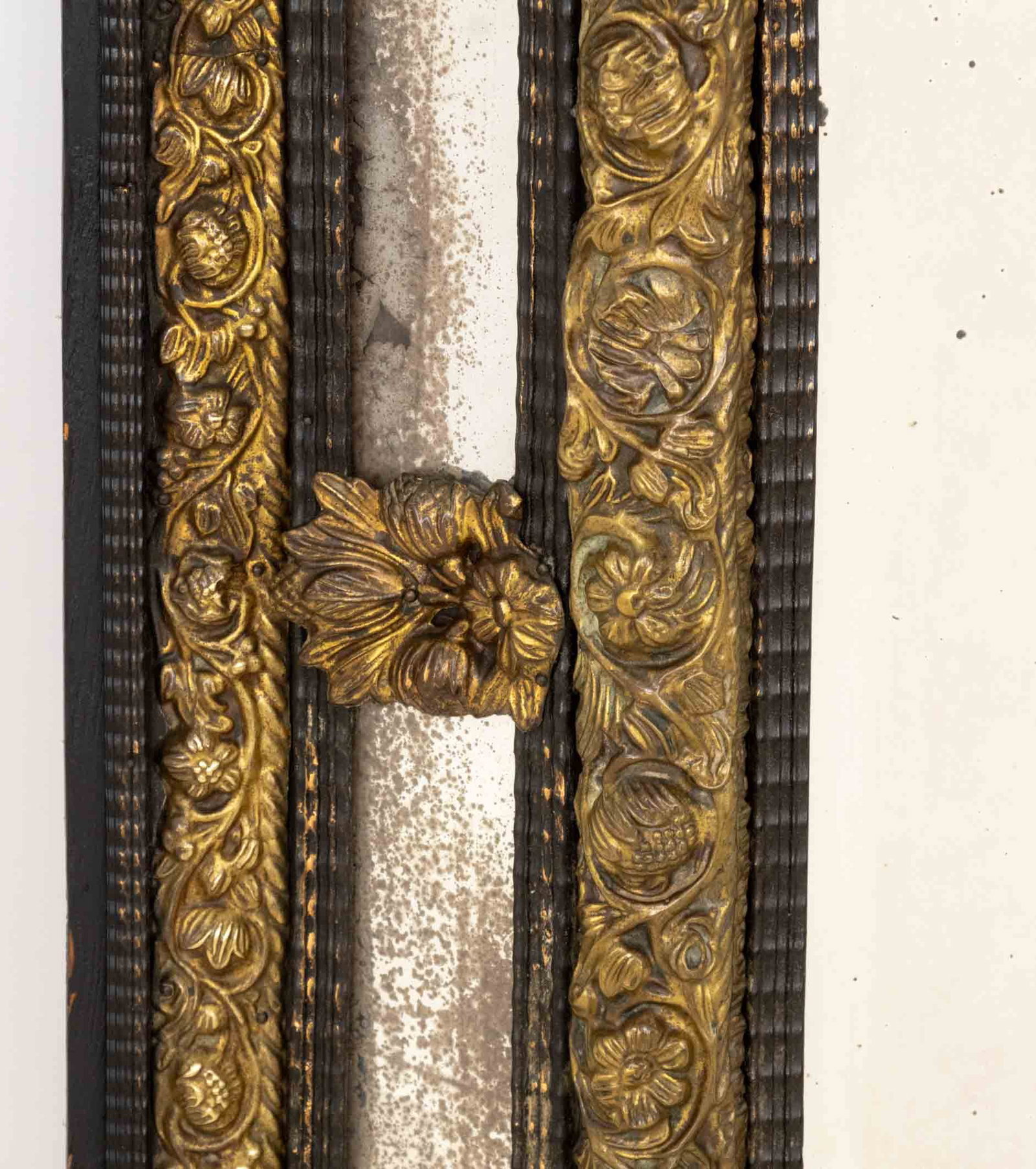 Napoleon III Style Brass Mounted Ebonized Mirror - 7