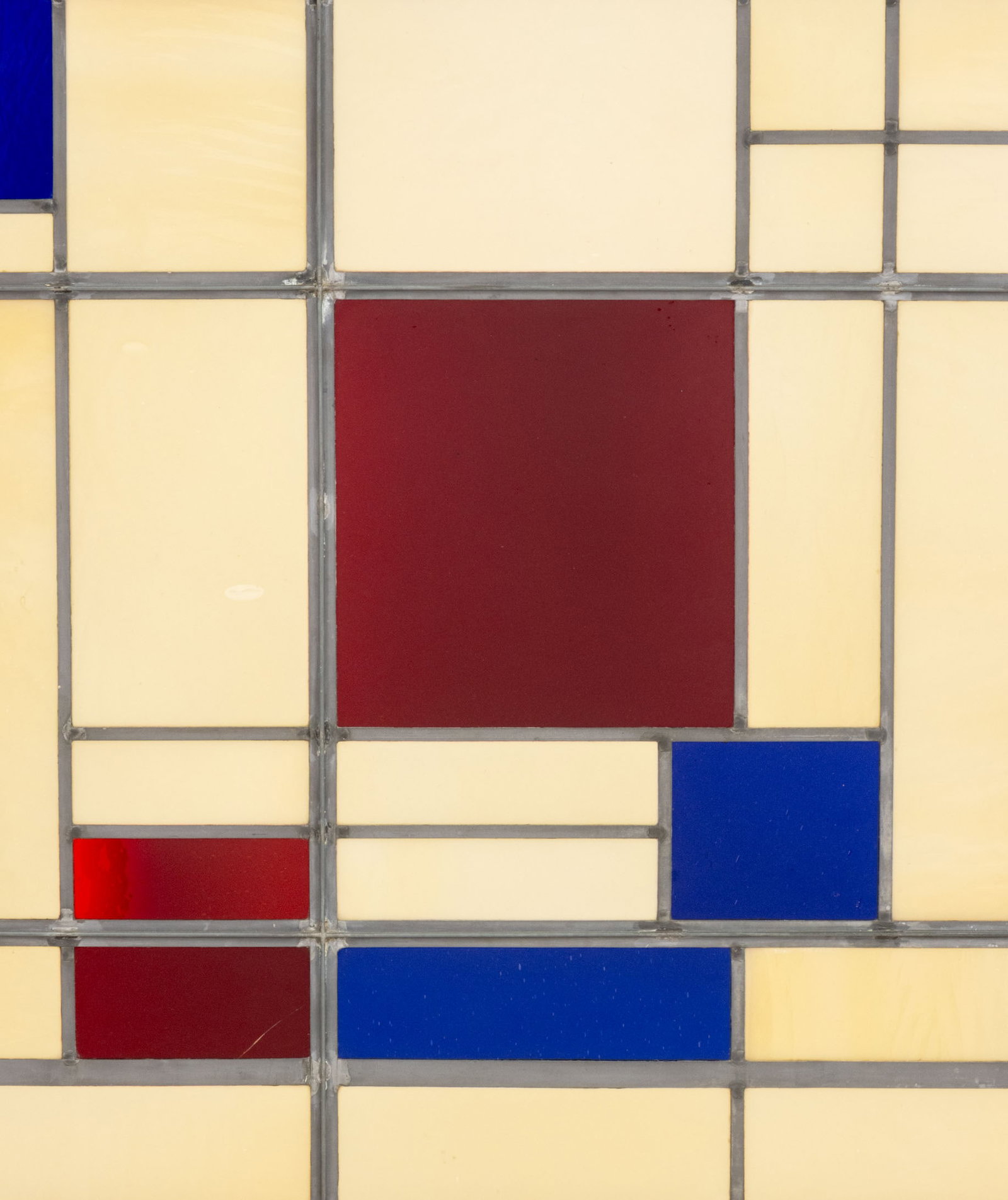 Frank Lloyd Wright Style Glass Panel Floor Screen - 8