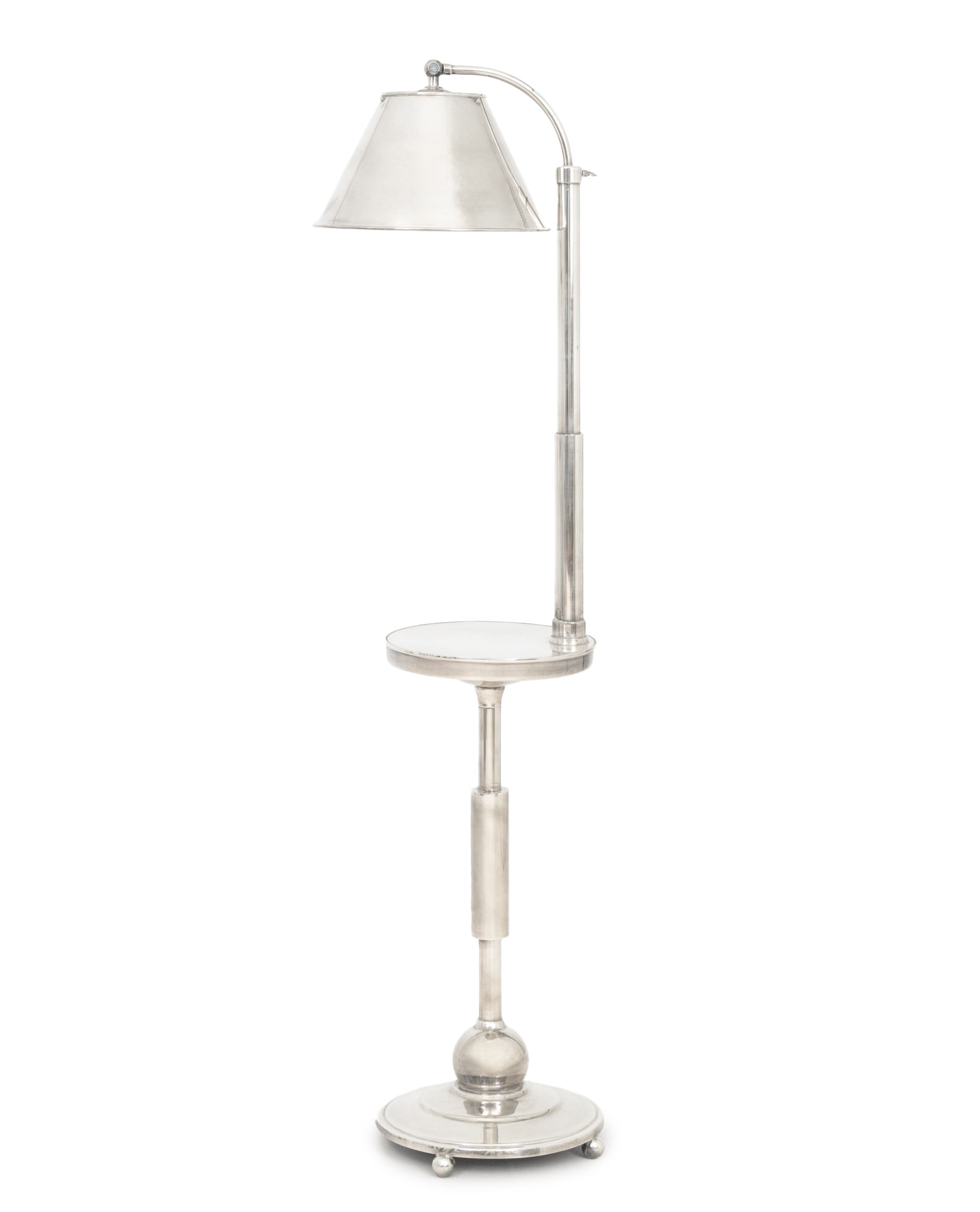 Ralph Lauren Style Chrome Floor Lamp (1 of 8)