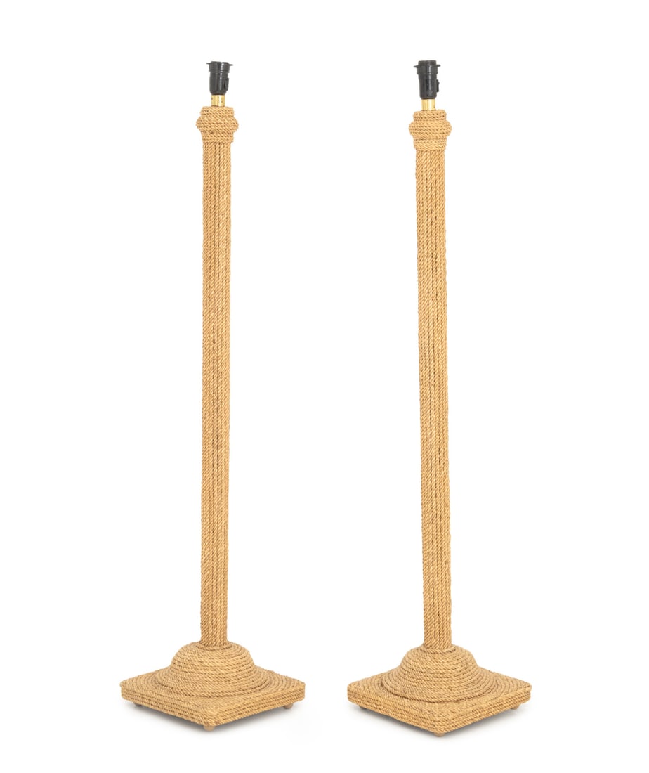 Gabirella Crespi Style Wrapped Floor Lamps, Pair (1 of 5)