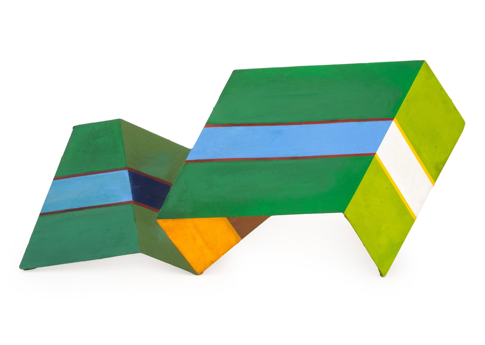 Abstract Geometric Acrylic on Polygonal Canvas (1 of 7)