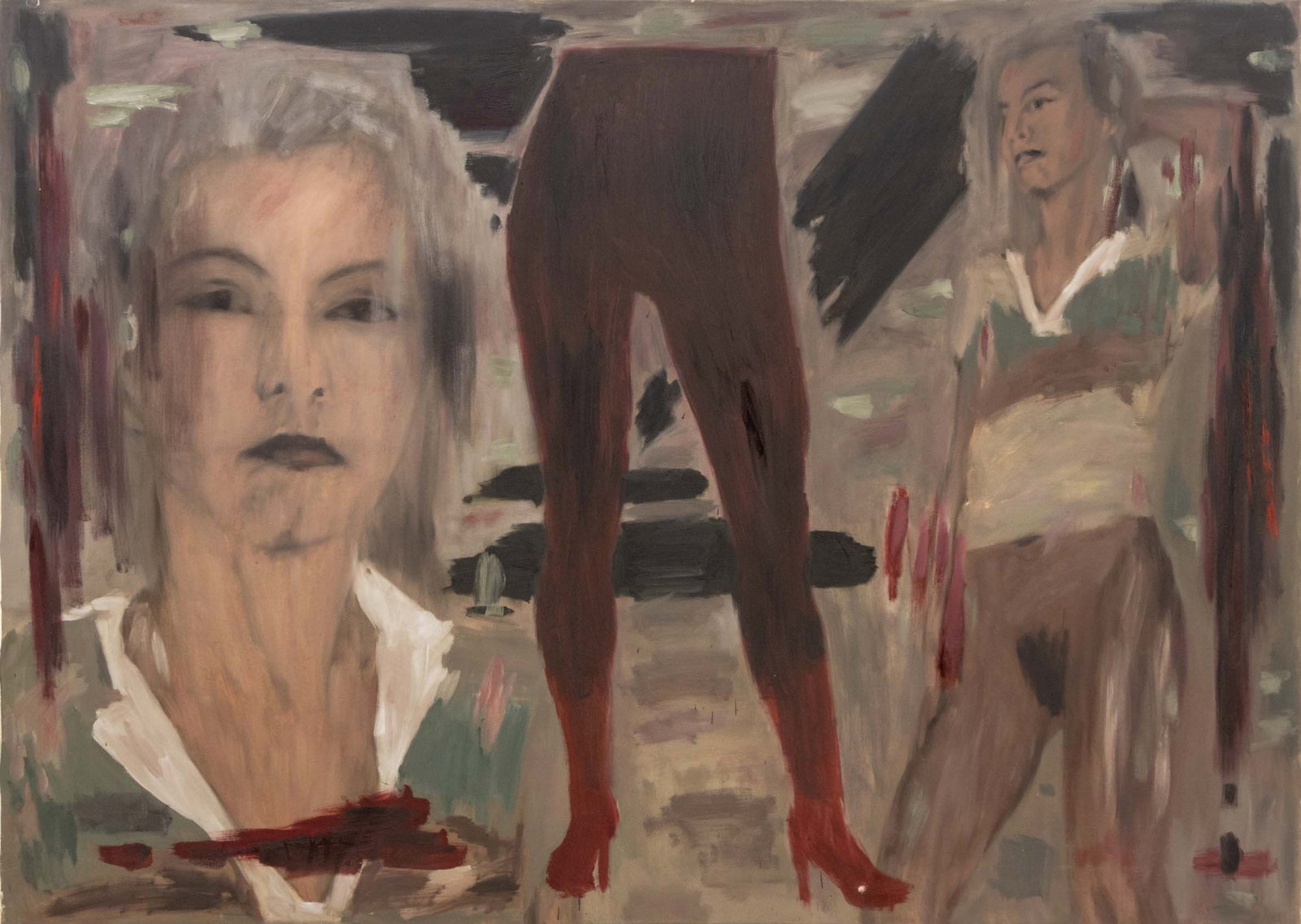 Figural Vignettes Oil on Canvas, 20th C. (1 of 8)