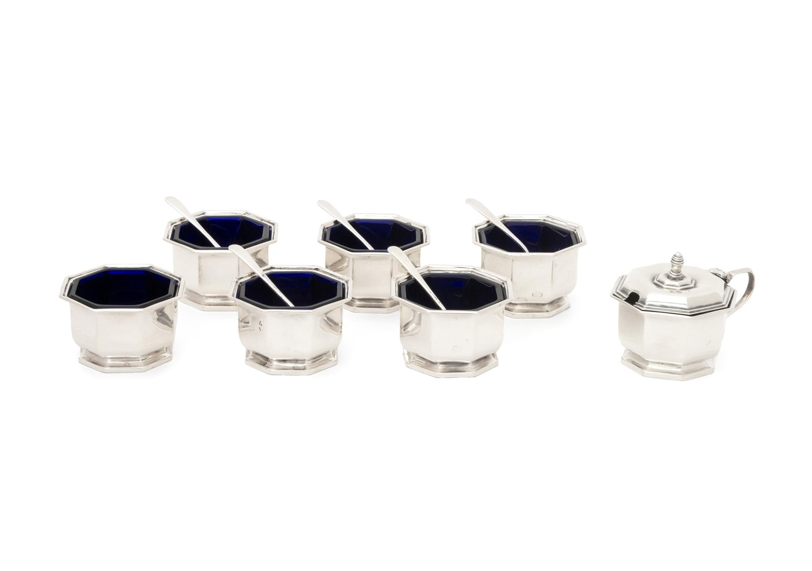 Elizabeth II Sterling Silver Salt Cellars, 12 (1 of 16)