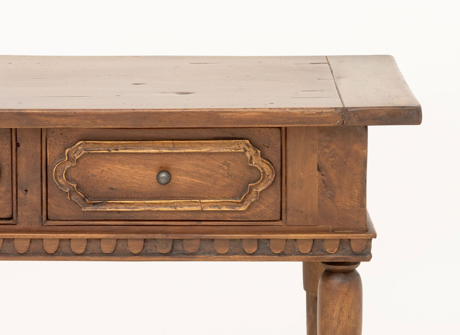 Italian Baroque Style Walnut Library Table - 4