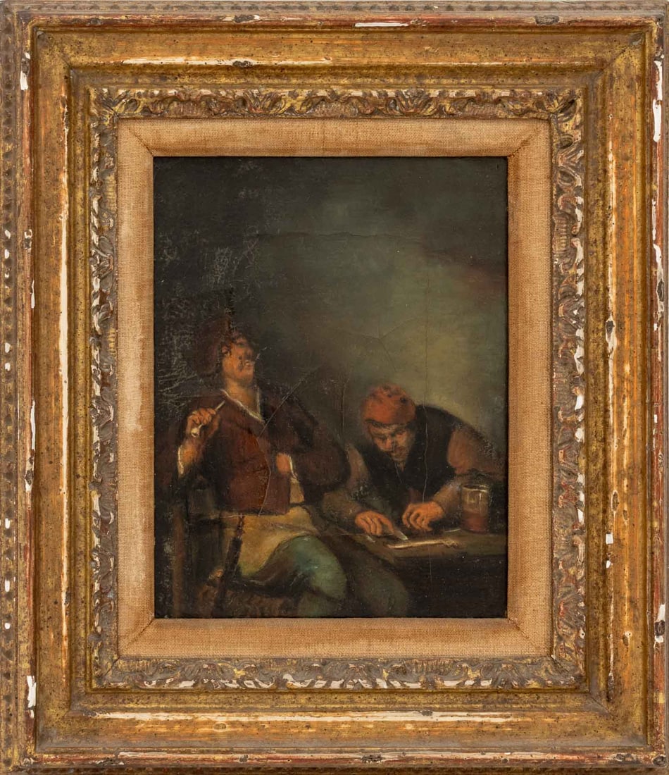 After Adriaen van Ostade "The Smokers" Oil (1 of 6)