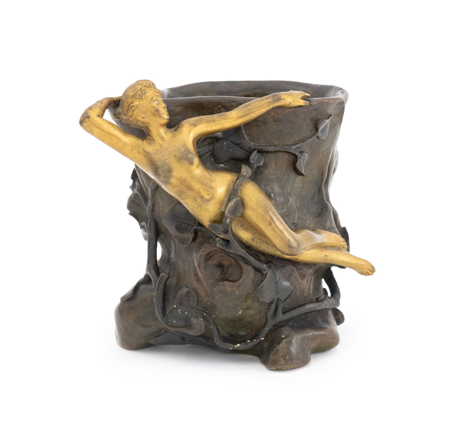 Jean Garnier Patinated Bronze Sculptural Vase (1 of 10)