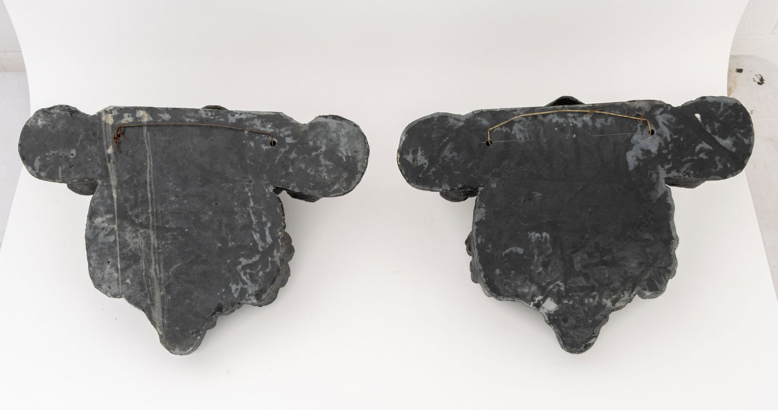 Neoclassical Style Ebonized Wall Brackets, Pair - 8