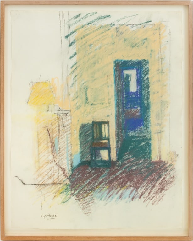 Robert O'Meara Interior Scene Pastel on Paper (1 of 6)