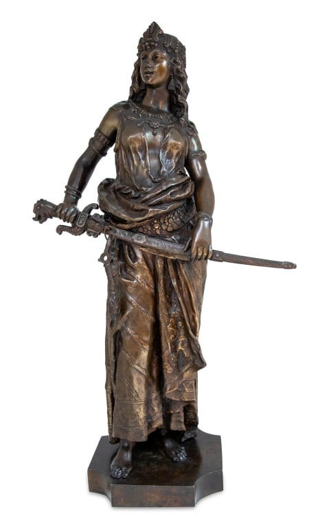 Charles Levy "Salome" Patinated Bronze Sculpture (1 of 8)