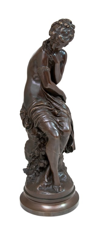 Mathurin Moreau Bronze of a Seated Woman (1 of 6)