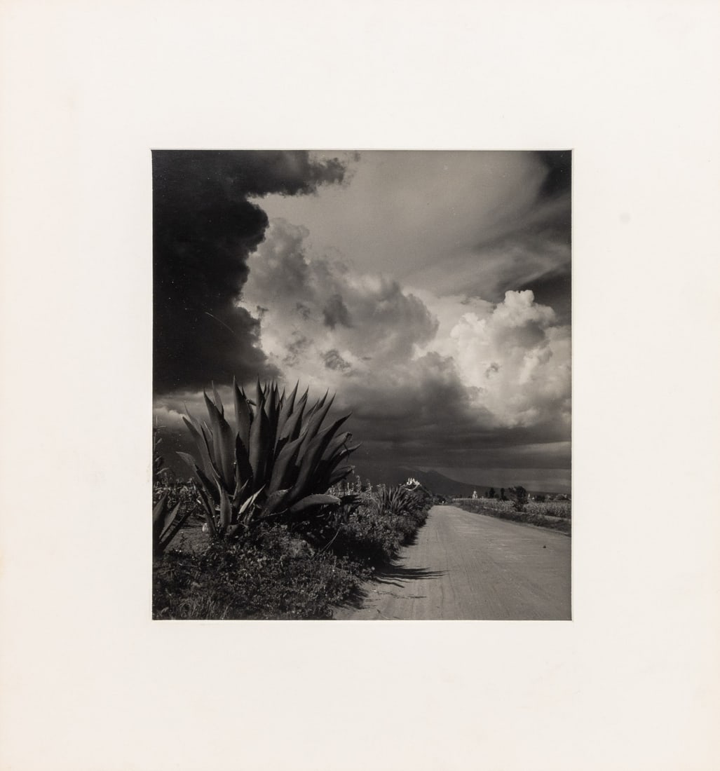 Trude Fleischmann Storm Cloud Gelatin Silver Print: Trude Fleischmann (Austrian/American, 1895-1990), Storm Clouds, Gelatin Silver Print, signed and artist stamp verso, unframed. Sheet: 8.75" H x 7.75" W; mat: 13.75" H x 11.75" W. Provenance: From a