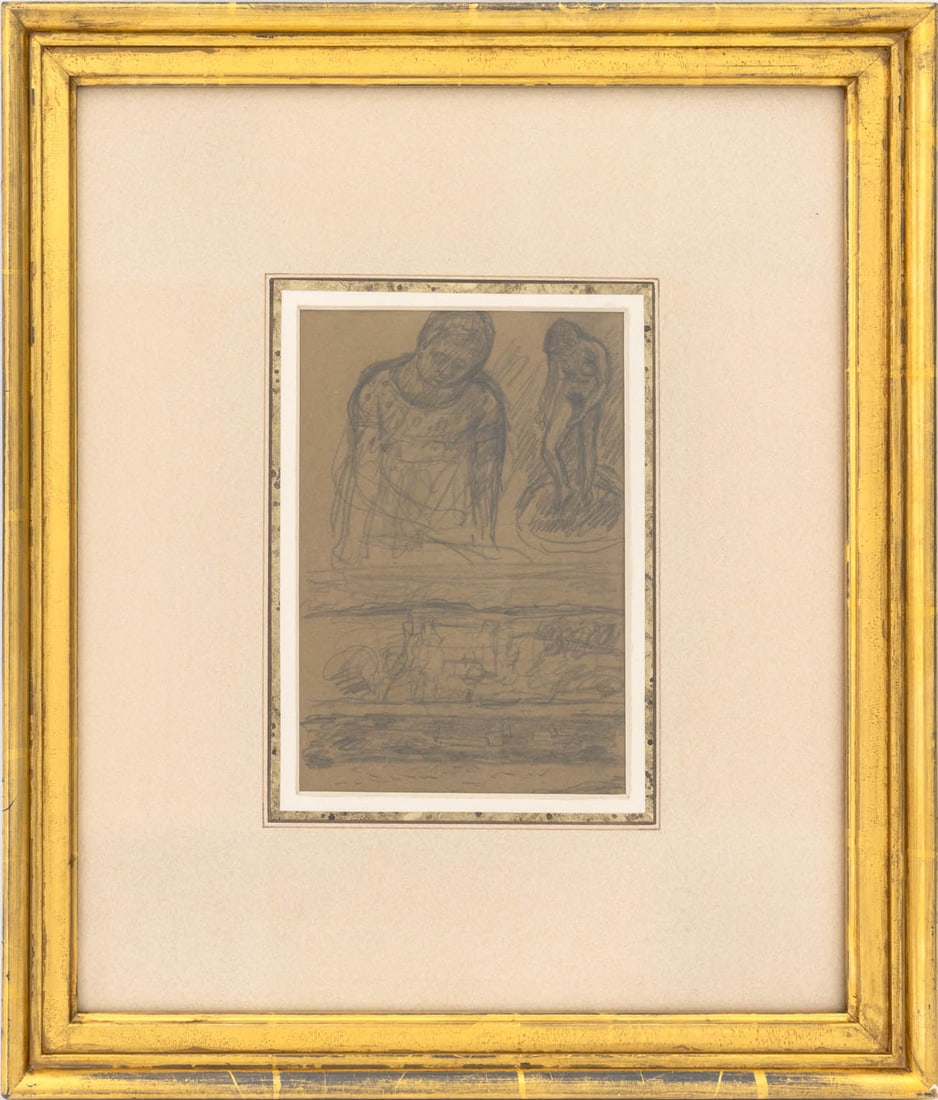 Figural and Landscape Studies Graphite, 19th C. (1 of 8)