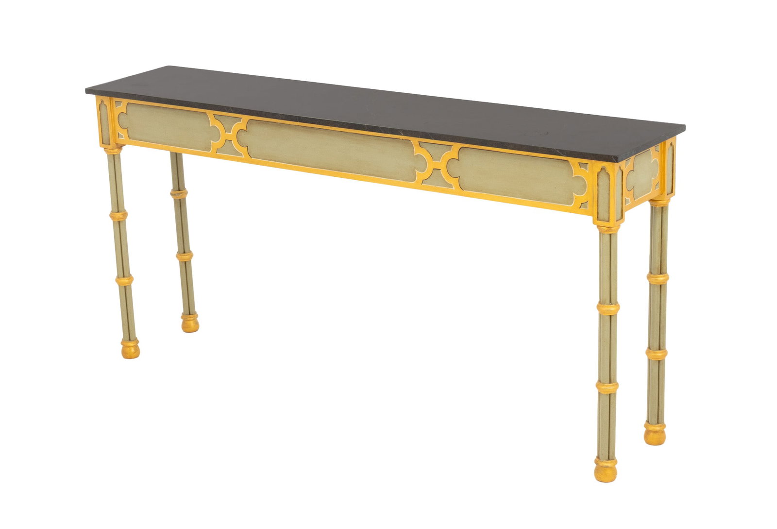 Gothic Style Green Painted Console Table (1 of 8)