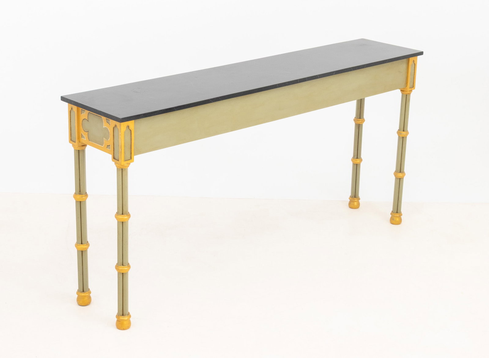 Gothic Style Green Painted Console Table - 8