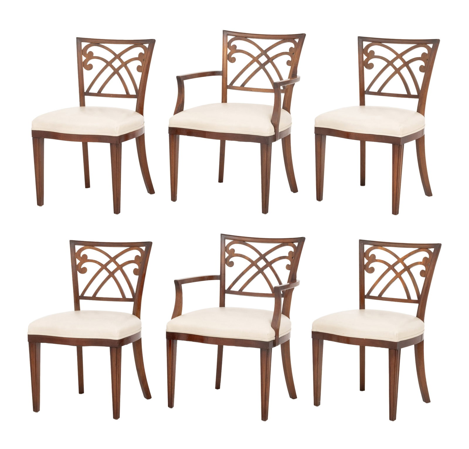 Regency Style Mahogany Armchairs, 6 (1 of 14)