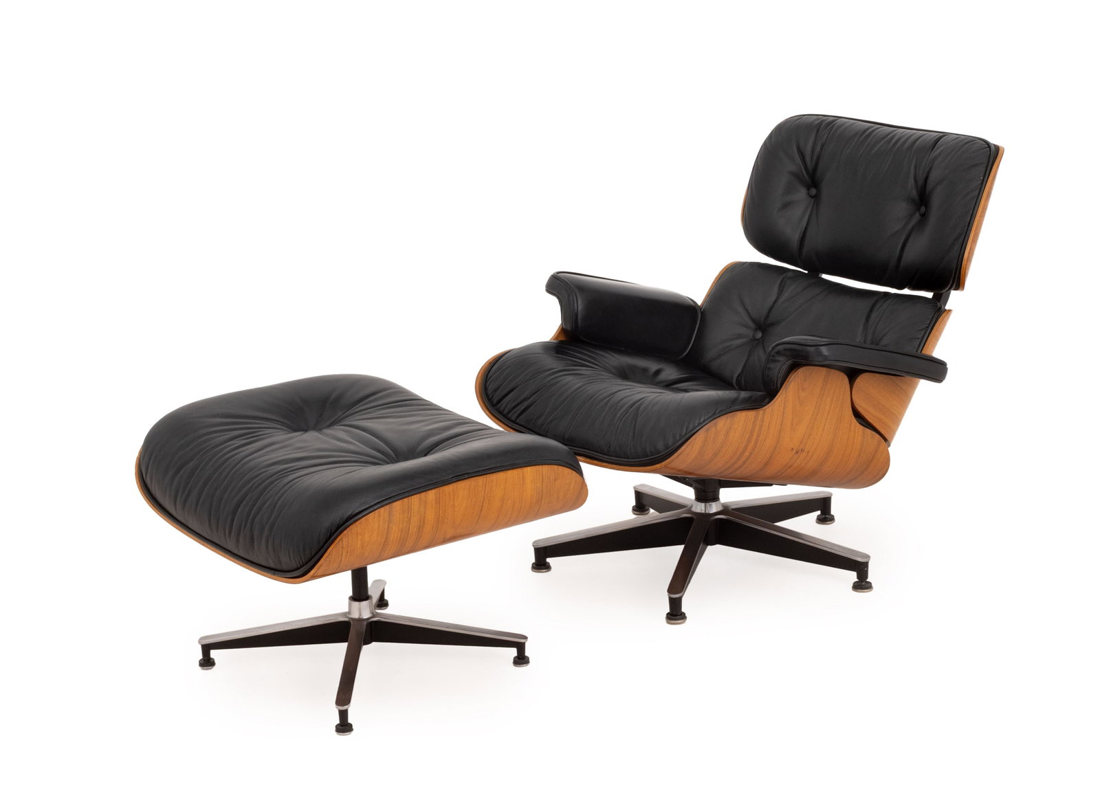 Charles & Ray Eames Style Lounge Chair & Ottoman (1 of 12)
