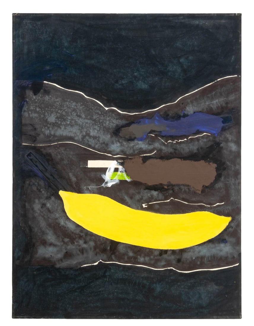 Jack Roth "Diana's Banana" Acrylic on Canvas, 1976 (1 of 10)