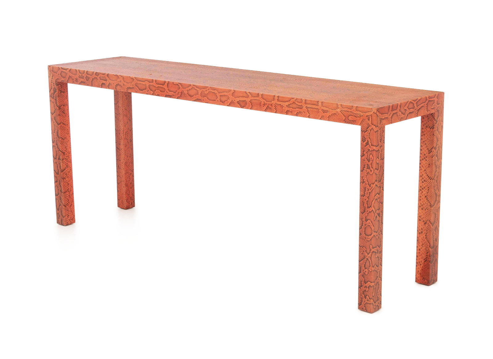 Karl Springer Red Python Parsons Table, 1972 (1 of 9)