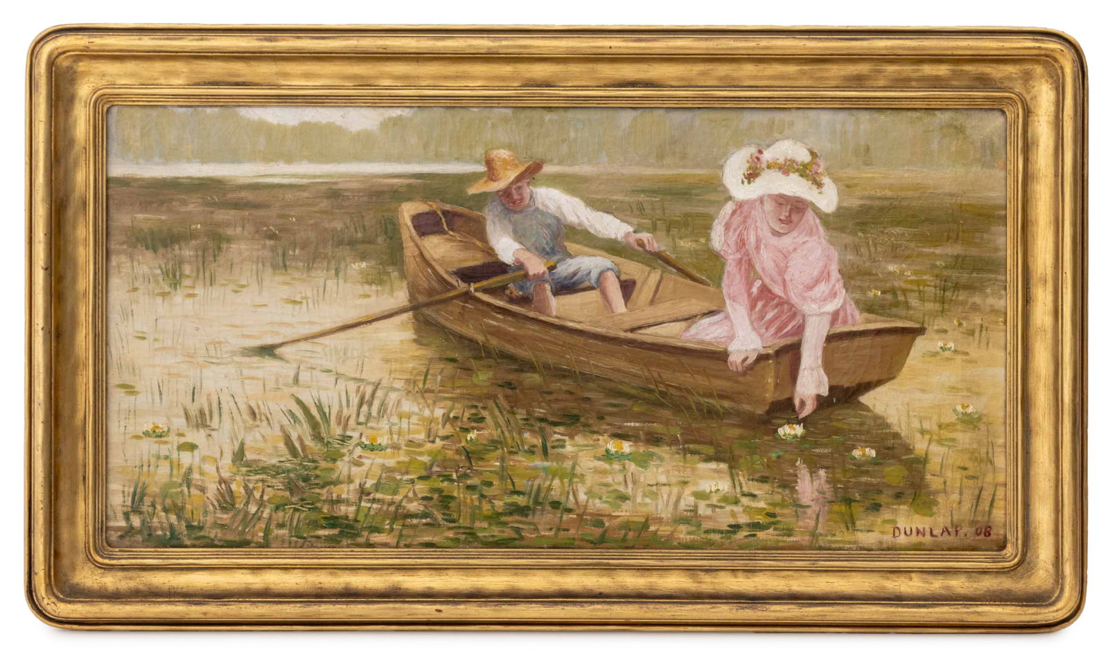 Helena Adele Dunlap Rowing on the River, 1908 (1 of 7)