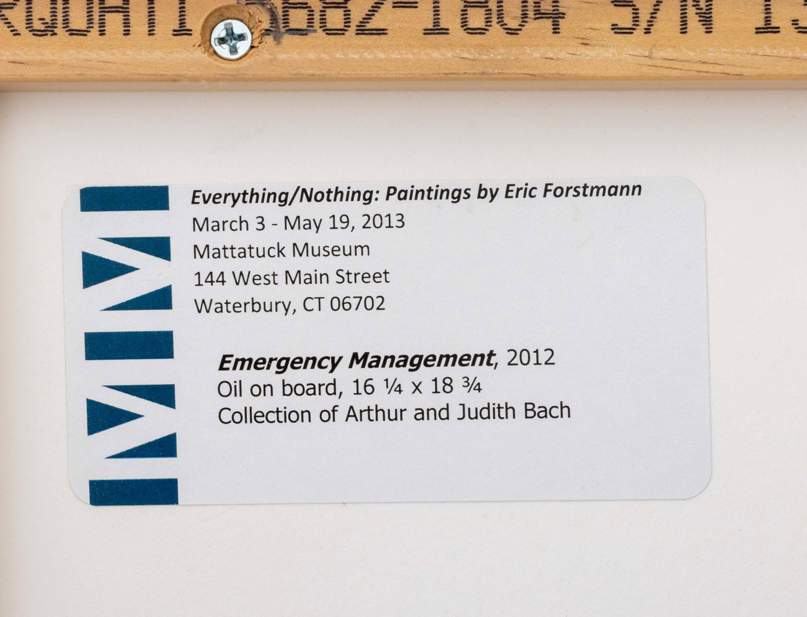 Eric Forstmann "Emergency Management", 2012 - 8