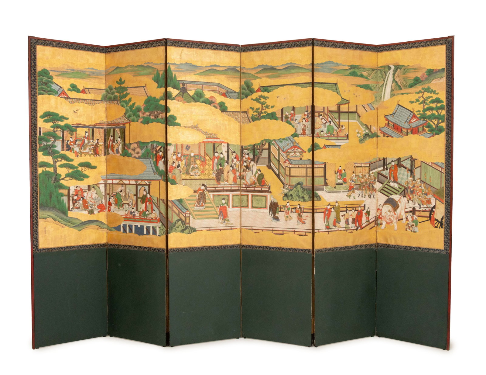 Japanese Kano School Six-Panel Screen (1 of 20)
