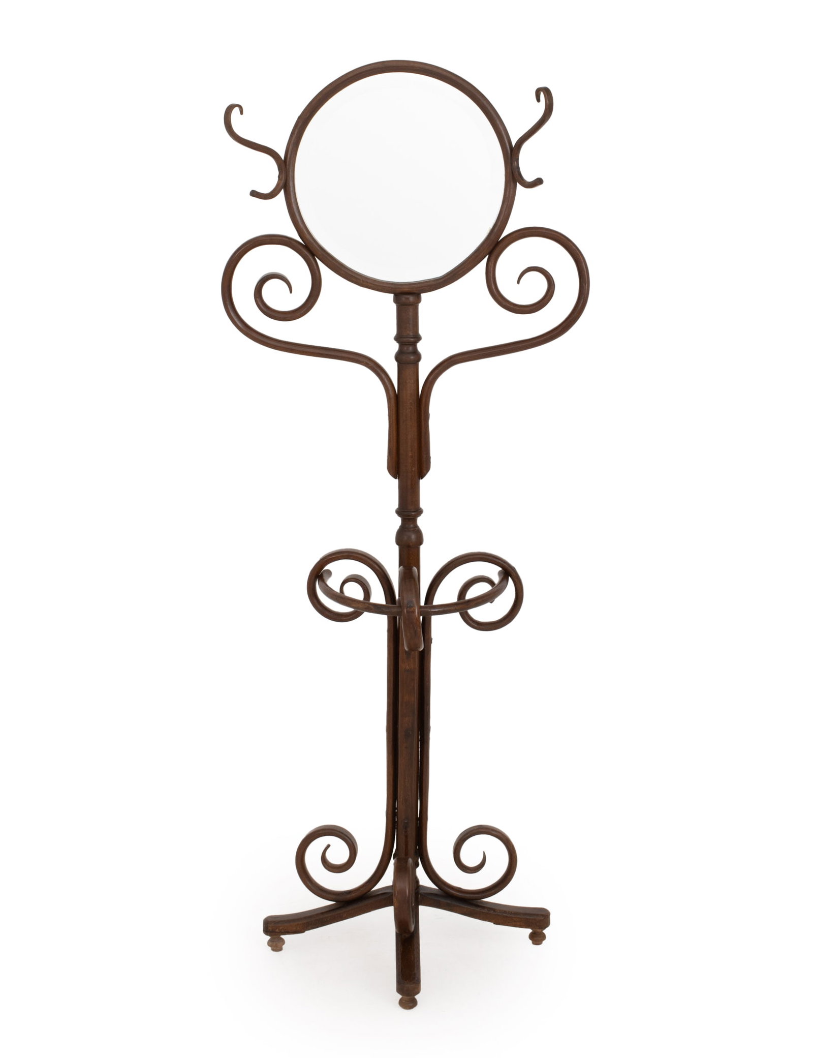 Thonet Mirrored Bentwood Hallstand, ca. 1900 (1 of 8)