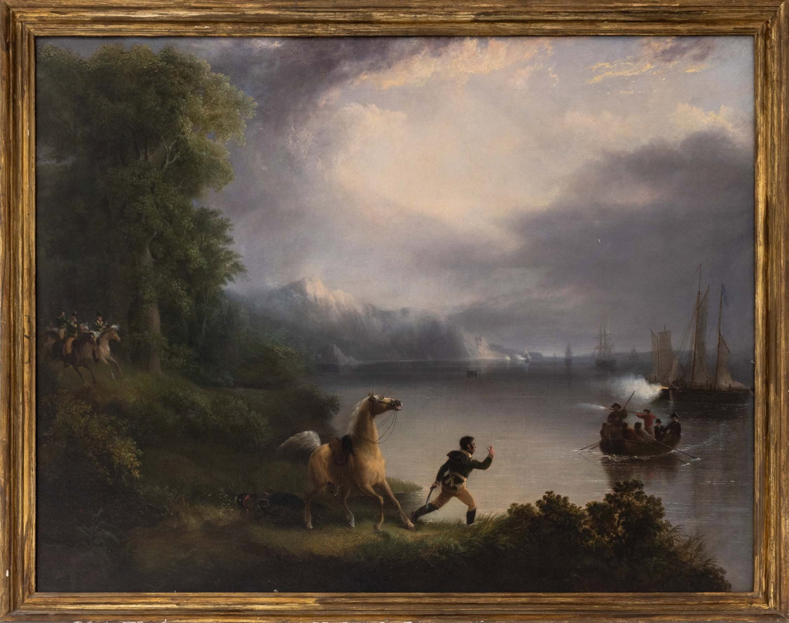 Alvan Fisher Attr. "Escape of Sgt. Maj. Champe" (1 of 7)