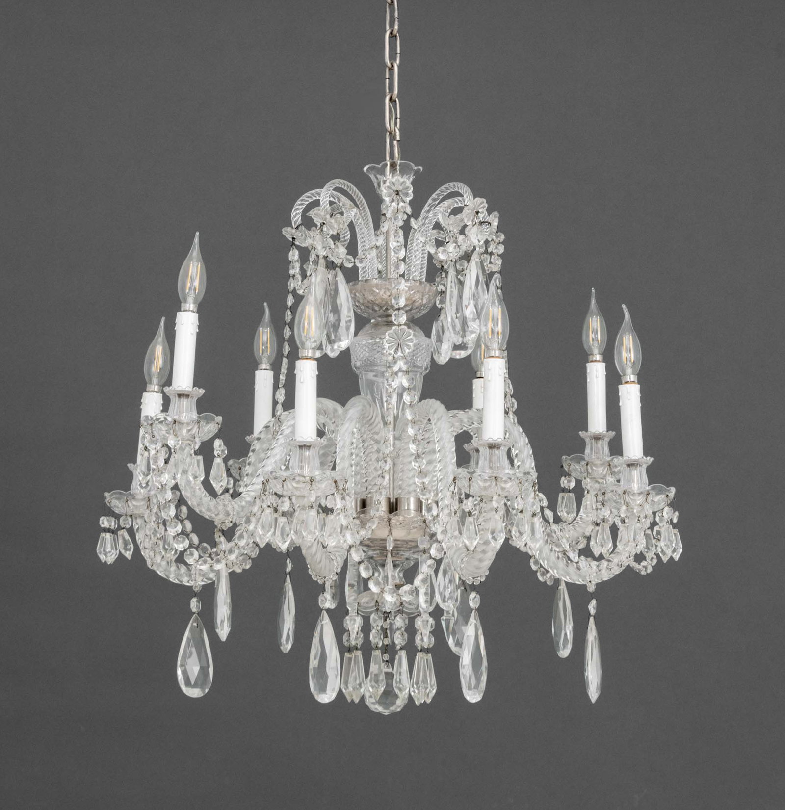 Waterford Style 8-Branch Crystal Chandelier (1 of 14)