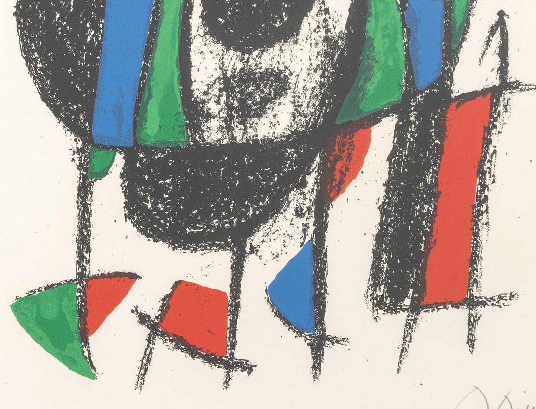 Joan Miro "Lithograph V" Lithograph, 1975 - 5