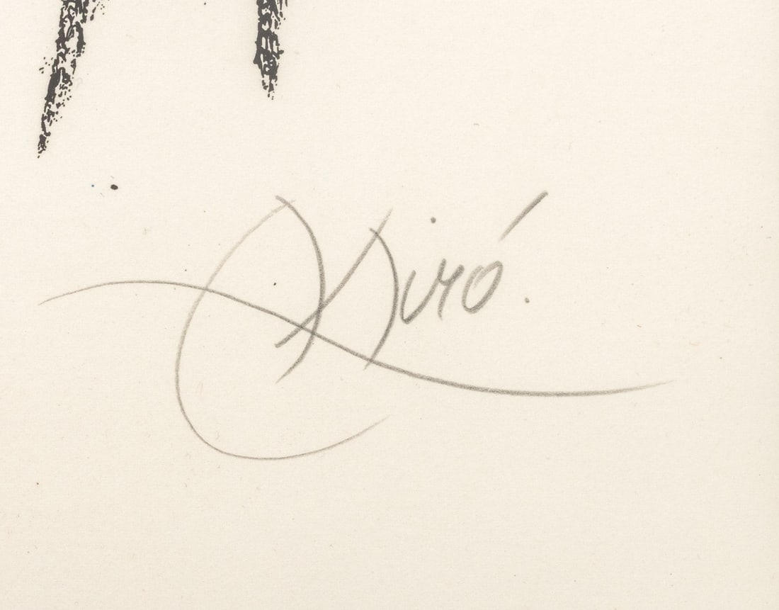 Joan Miro "Lithograph V" Lithograph, 1975 - 6