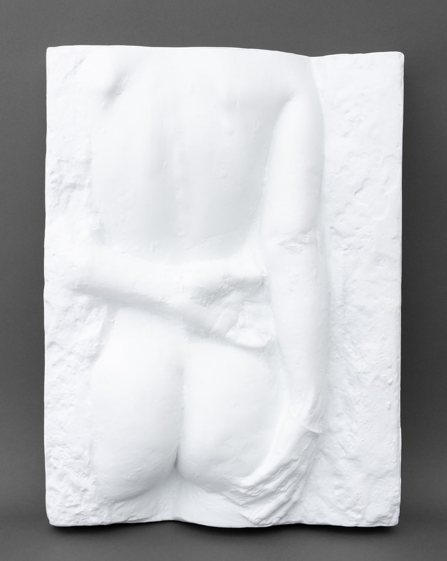 George Segal "Gazing Woman", 1975: George Segal (American, 1924-2000), "Gazing Woman", 1975, vacuum-formed plastic, from "An American Portrait 1776-1976", Part III [Look out Beyond and See], signed in felt tip pen, dated, and numbered 
