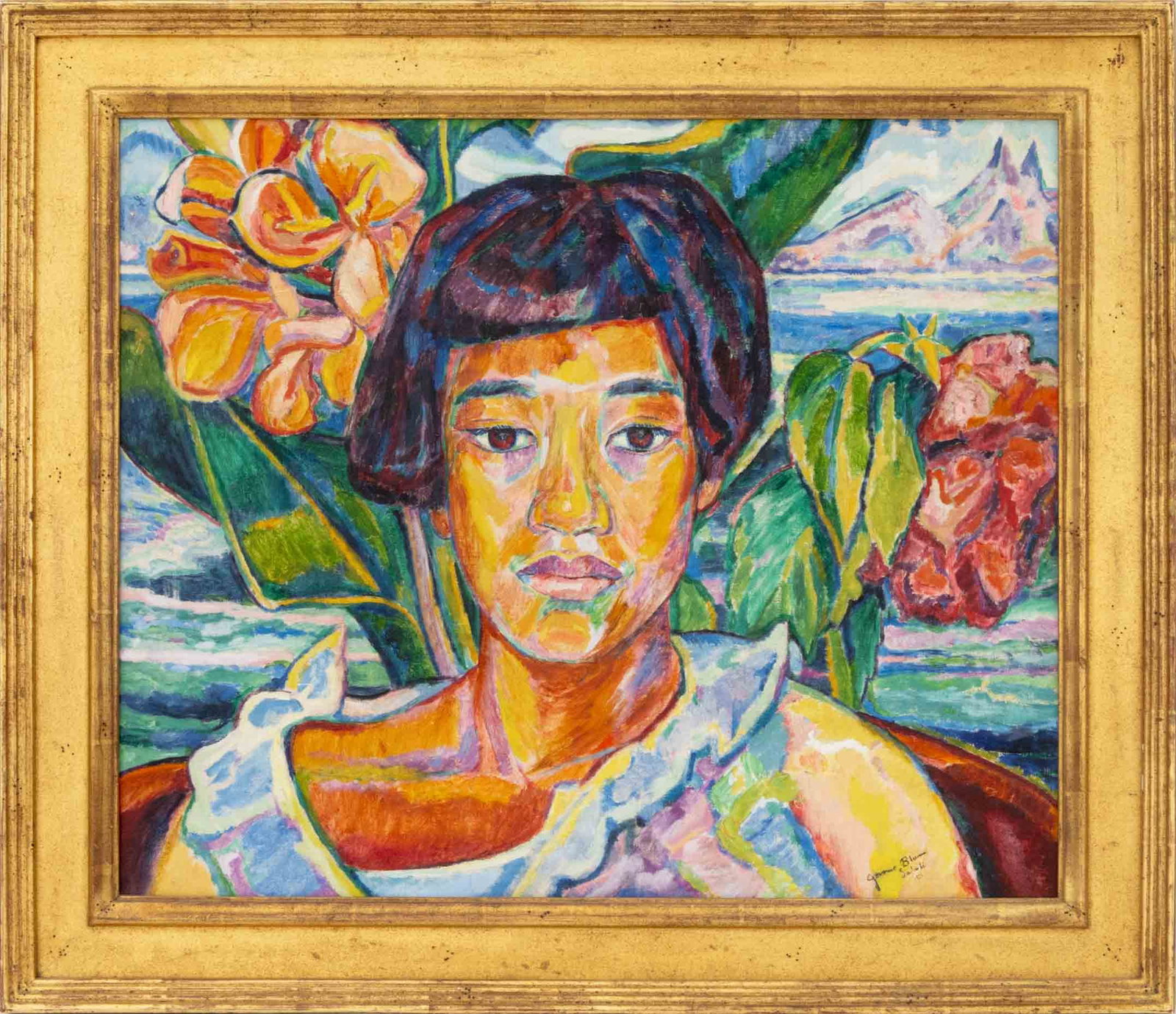 Jerome Blum "Mariaa, Fleurs Exotiques" Oil, 1921 (1 of 9)