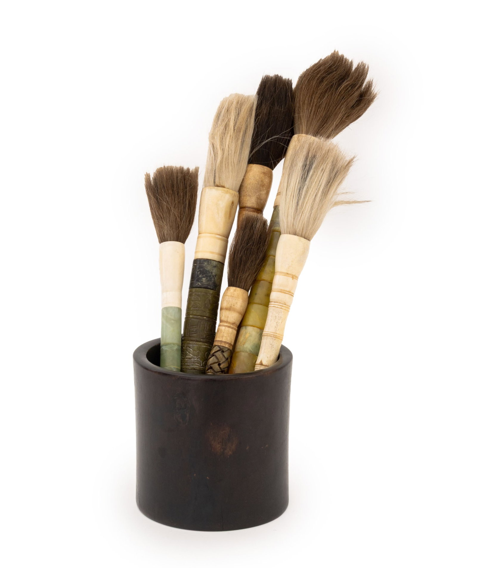 Chinese Jade and Bone Calligraphy Brushes, 6 (1 of 10)