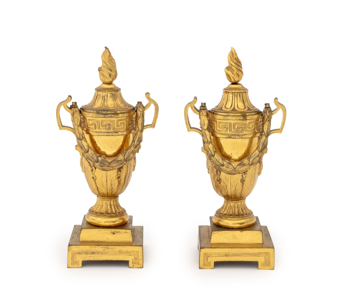 French Empire Gilt Bronze Cassolettes, 2 (1 of 12)