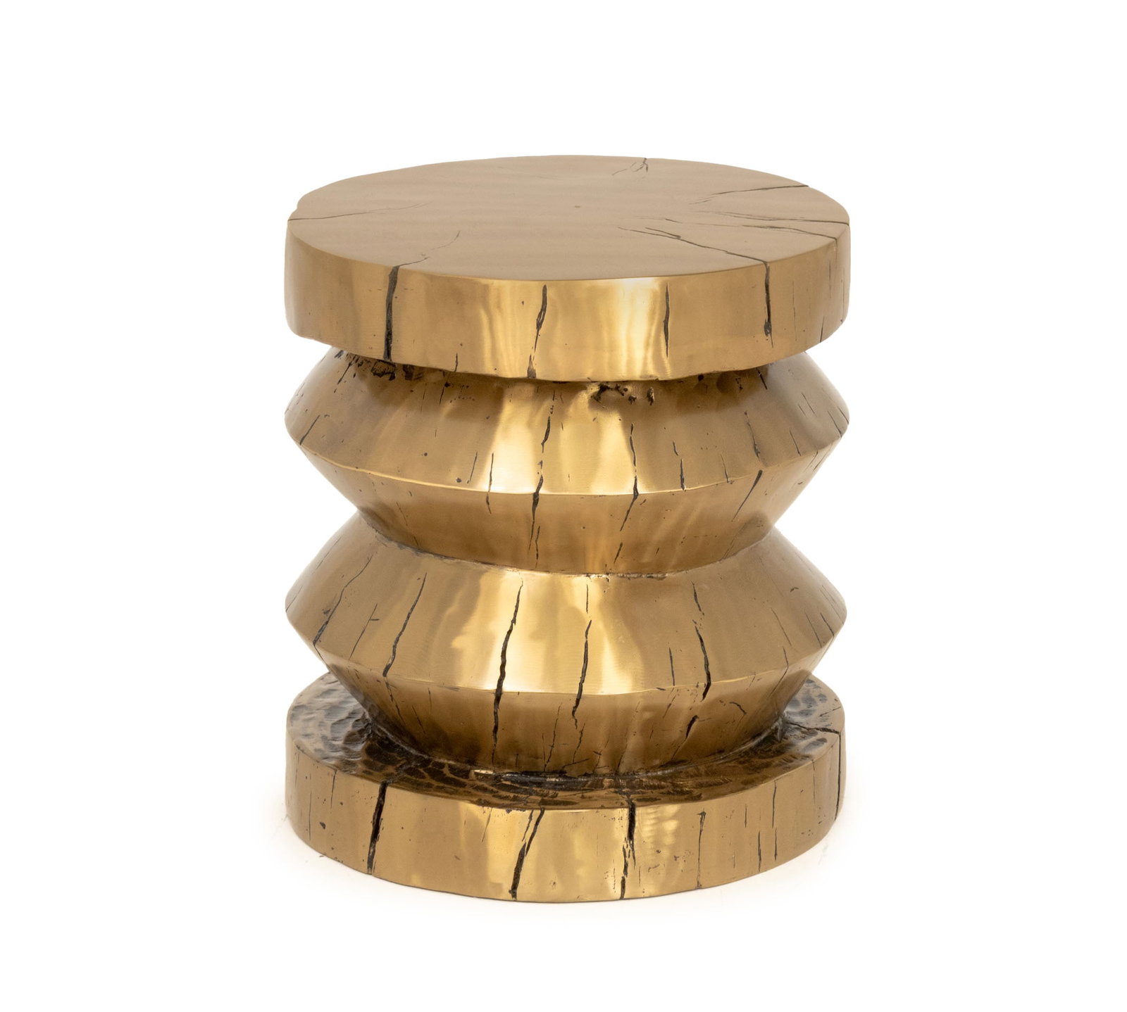 Craig Van Den Brulle "Pioche" Gilt Bronze Stool (1 of 6)
