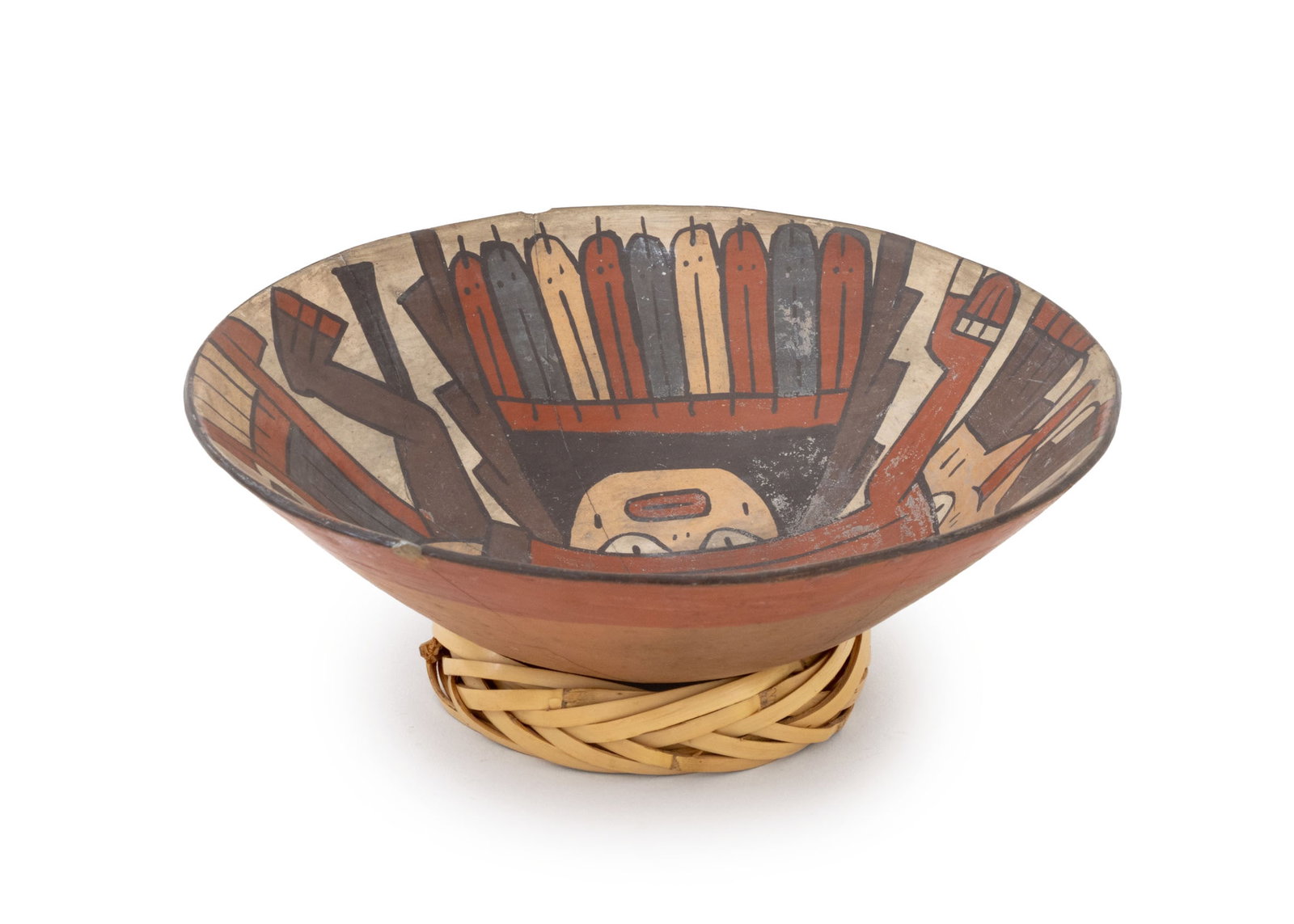 Nazca Pre-Columbian Figural Pottery Bowl (1 of 10)