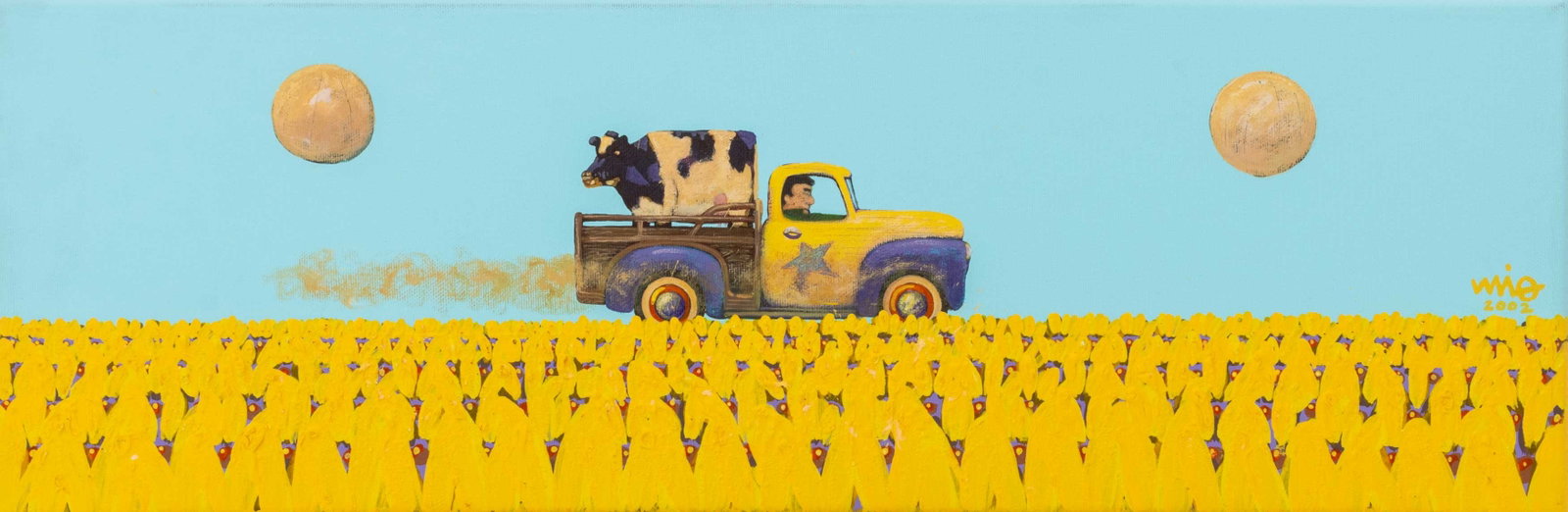 Julio Fierro "La Vaca Atada" Acrylic, 2002 (1 of 9)