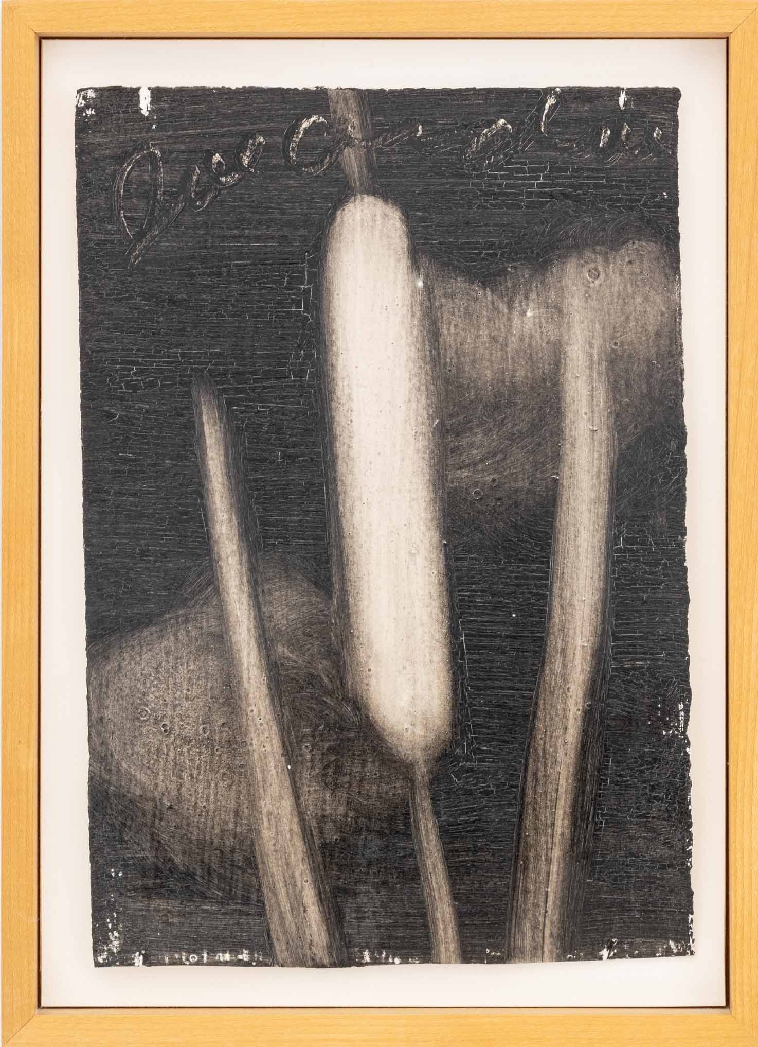 Joe Andoe "Untitled (Cattails)" Oil on Paper (1 of 6)