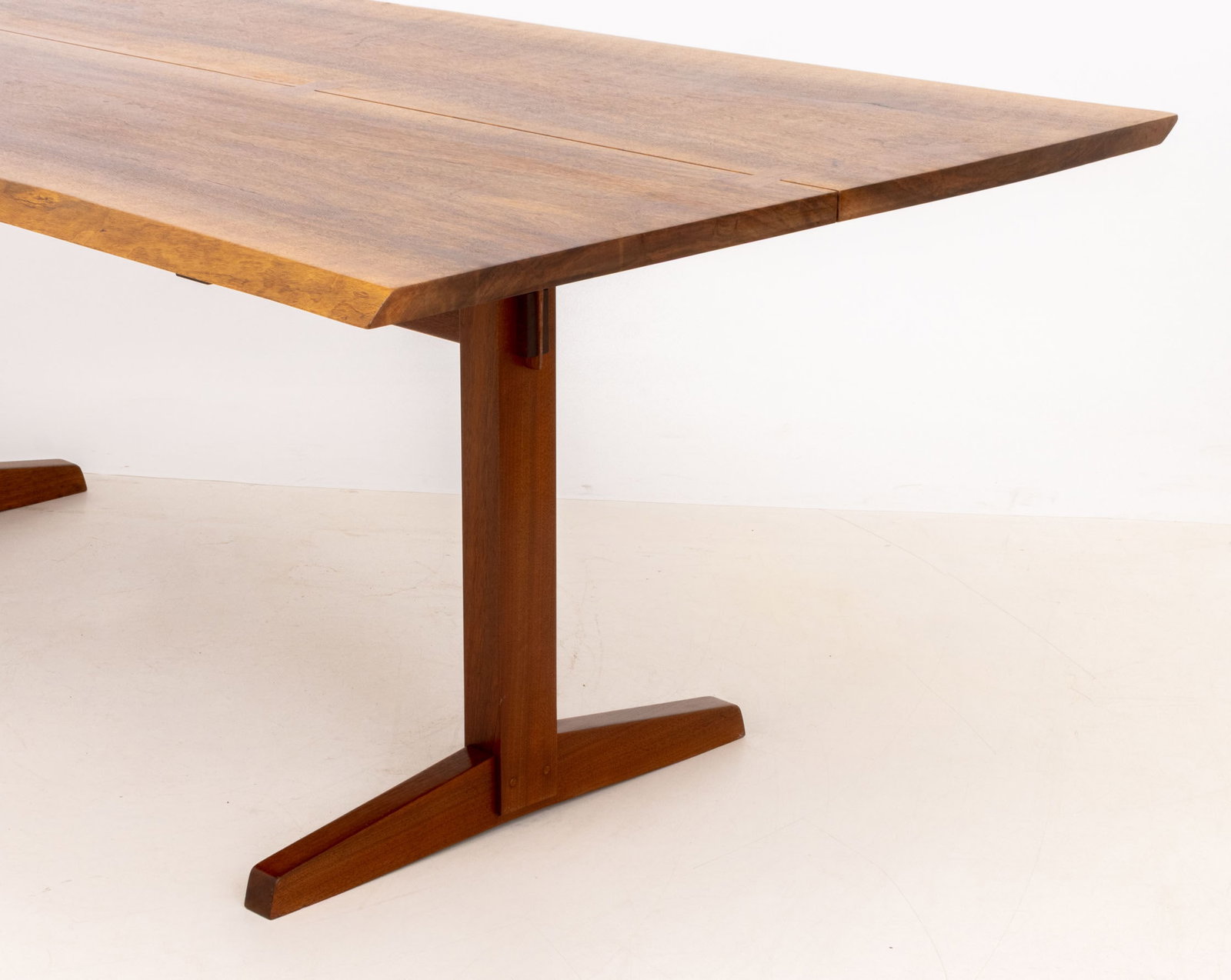 George Nakashima Walnut Trestle Dining Table - 6