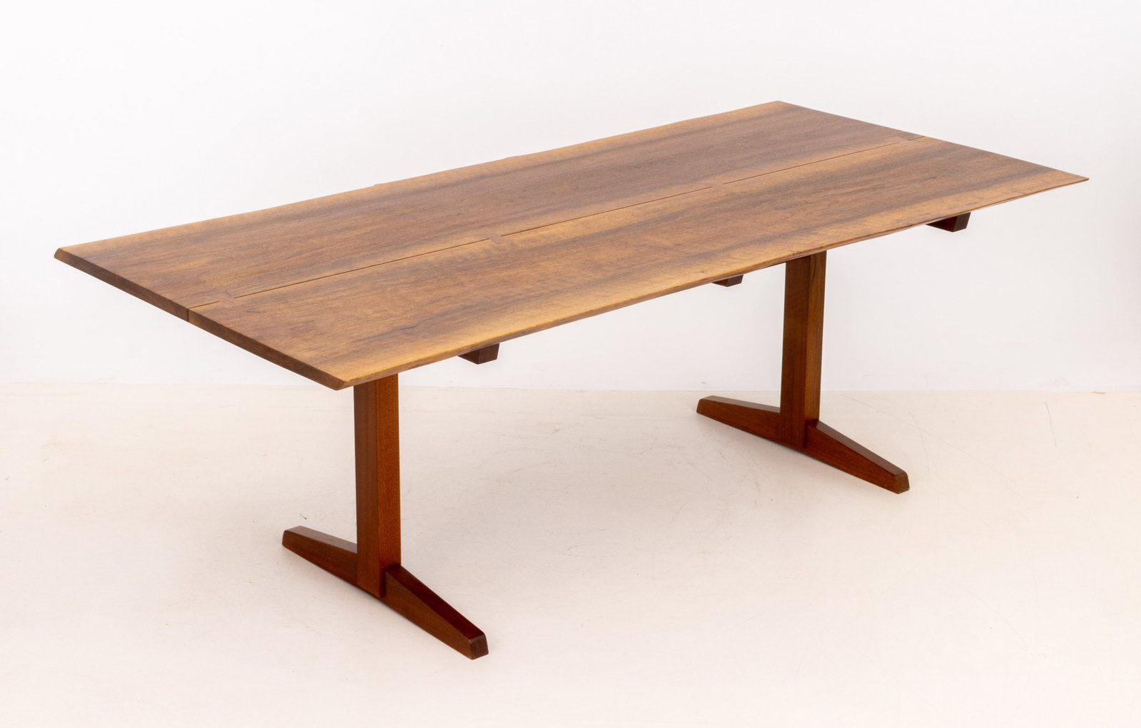 George Nakashima Walnut Trestle Dining Table - 8