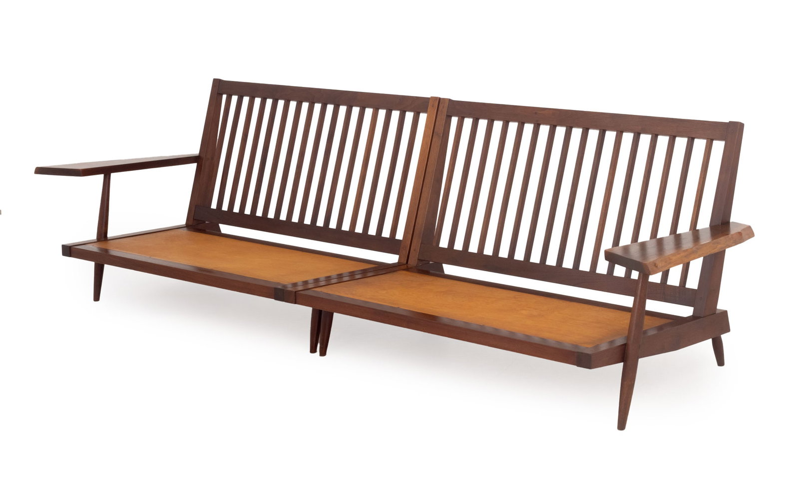 George Nakashima Walnut Two-Piece Sofa, 1962 (1 of 20)