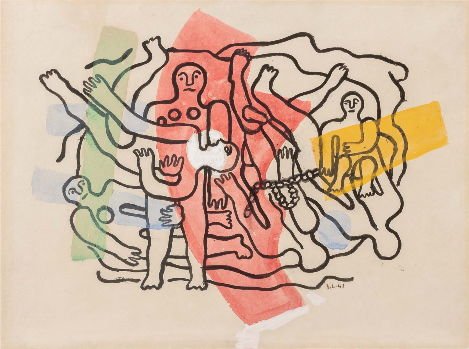Fernand Leger "Les Plongeurs", 1941 (1 of 20)