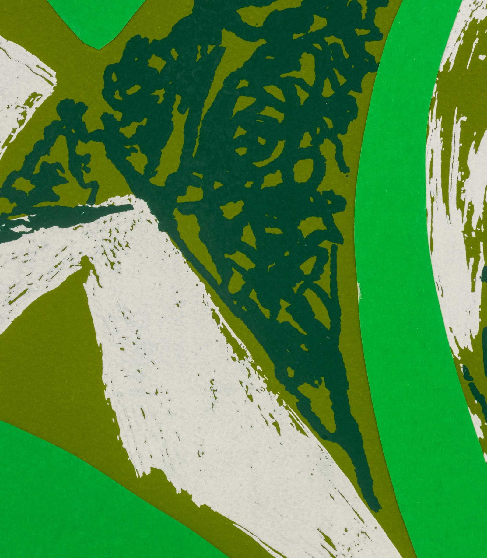 Lee Krasner "Free Space (Green)", 1975 - 6