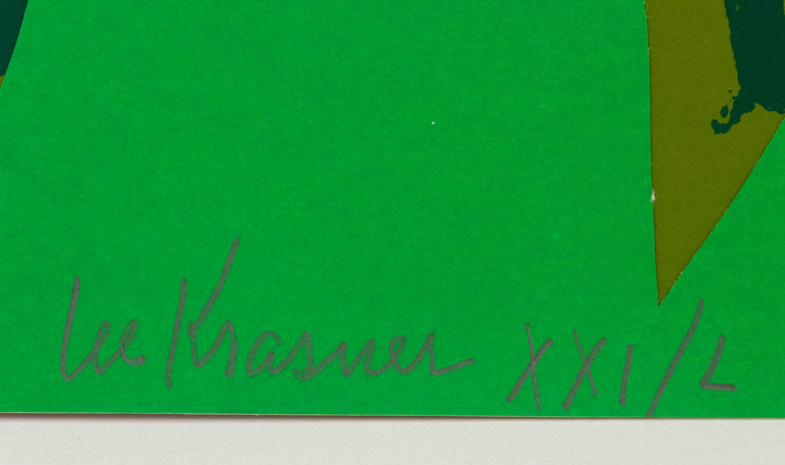 Lee Krasner "Free Space (Green)", 1975 - 8