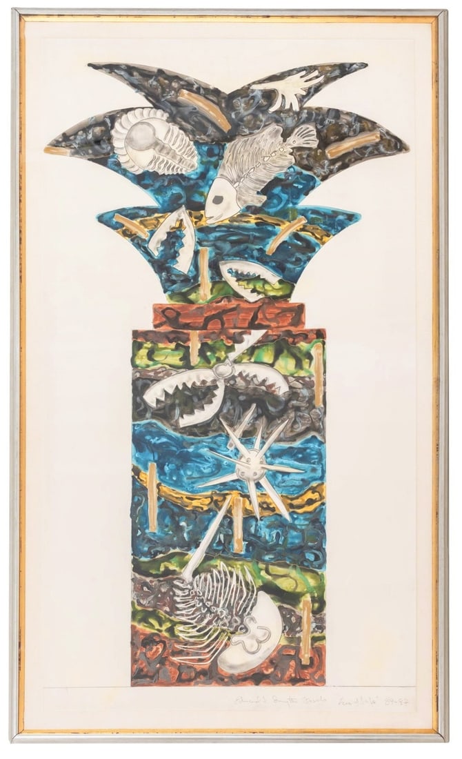 Ned Smyth "Fossils: Tree of Life" Mixed Media (1 of 10)
